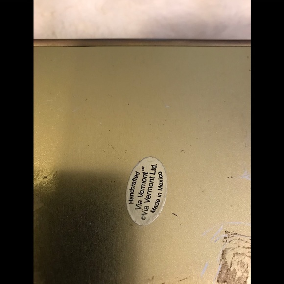 Vintage Via Vermont Glass Mirrored Jewelry Box - Picture 7 of 8